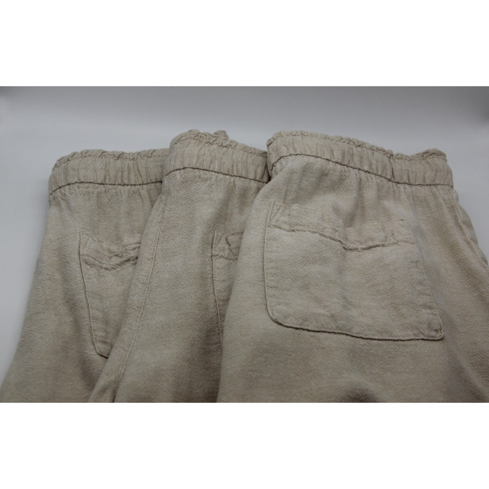 GAP Womens Beige Linen Blend Pull-On Drawstring Elastic Waist Shorts S Lot of 3